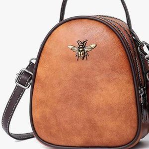 NWT Lightweight Small Crossbody-Shoulder Bag with handle-brown